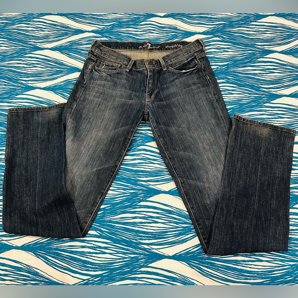 Vtg 7 FOR ALL MANKIND STRAIGHT LEG 97% COTTON 3% SPANDEX (0012-9900)